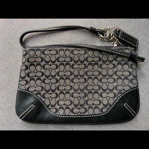 Coach Black Wristlet